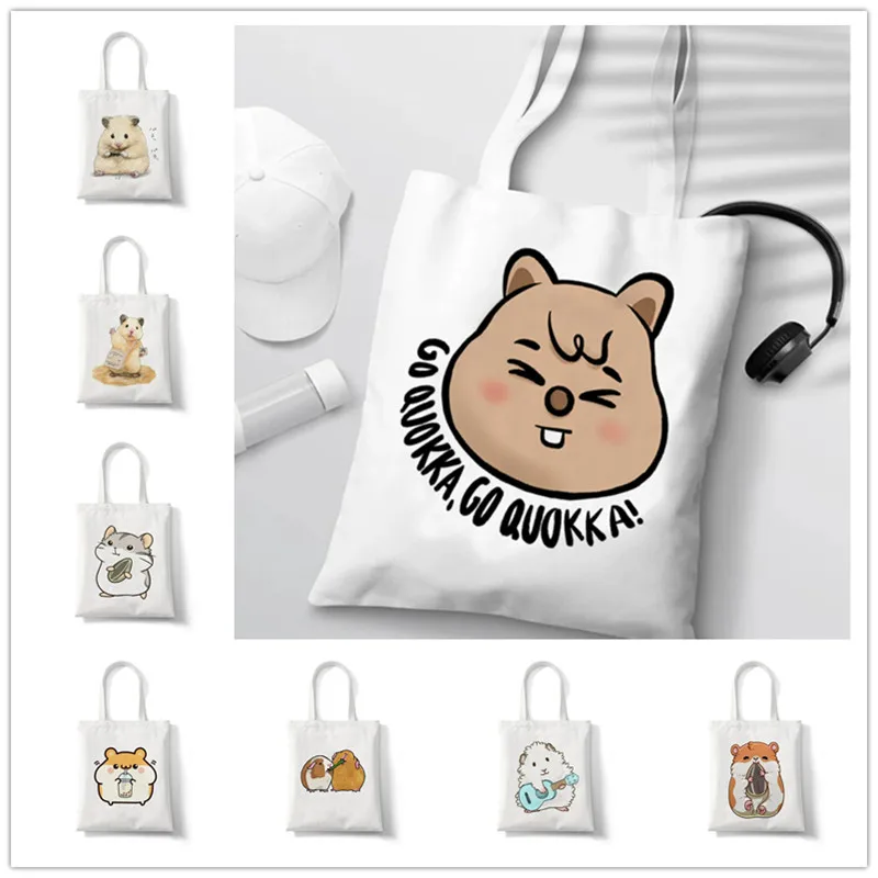 Luxury Bags White - Go Quokka Stampa Borsa in tela