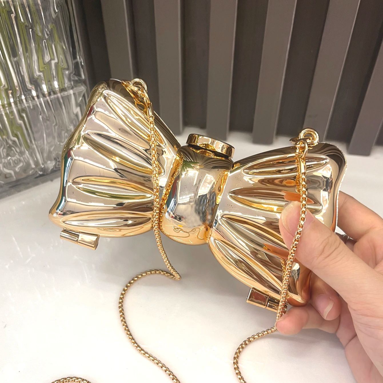 Luxury Bags Trending - Borsa da sera dorata Borse e