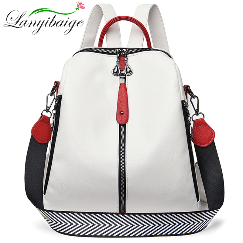 Luxury Bags White - Zaino moda donna zaino in morbida