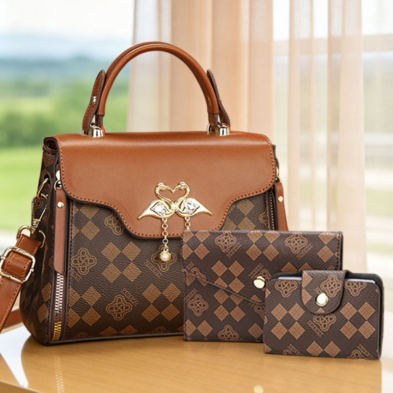 Luxury Bags In - Set di 3 borse da donna,