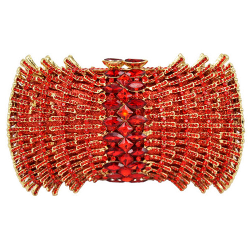 Luxury Bags White - Borsa Clutch da Sera Formale con
