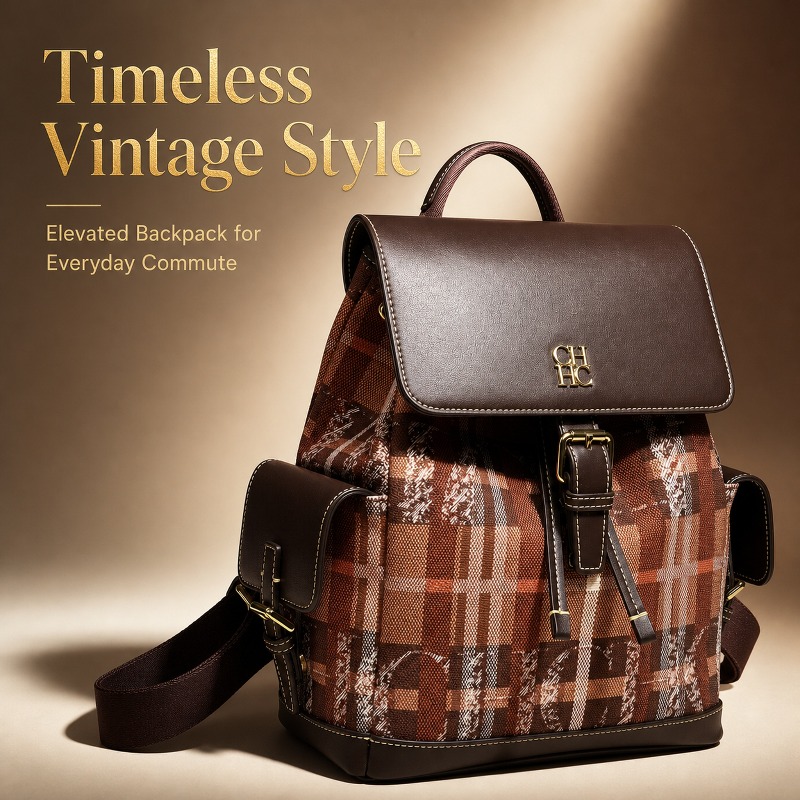 Luxury Bags In - Zaino CHHC alla Moda con Blocchi
