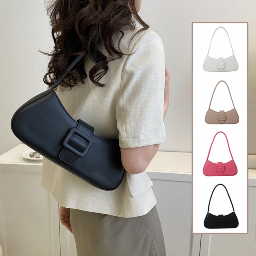 Luxury Bags Korea - Borsa sottobraccio in pelle PU da