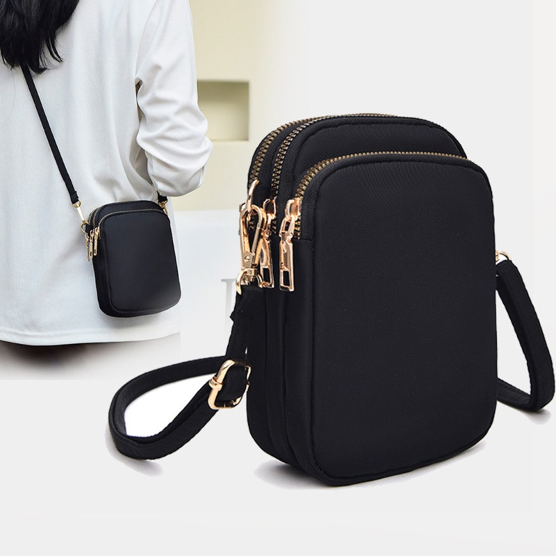Accordion Wallet Zip - Borsa a Tracolla Verticale Minimalista per