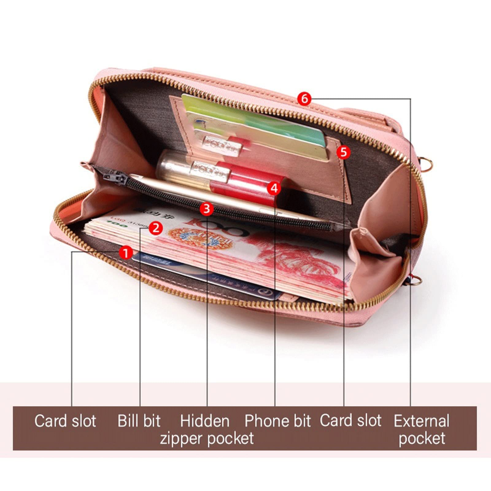 Borsa a Tracolla da Donna Picc - Accordion Wallet Zip recensione e prezzo