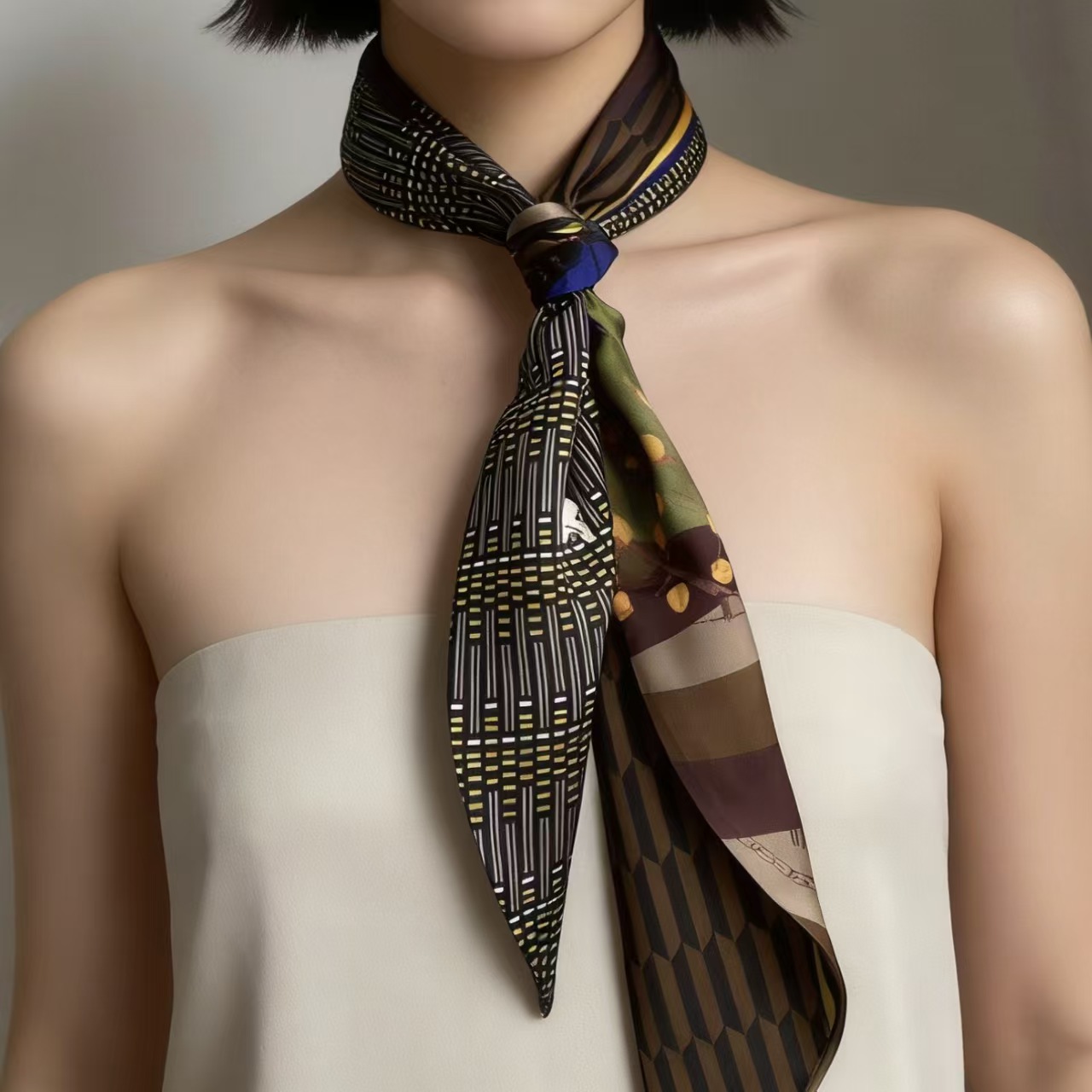 Foulard di lusso in seta satin - Luxury Bags Supplier recensione e prezzo