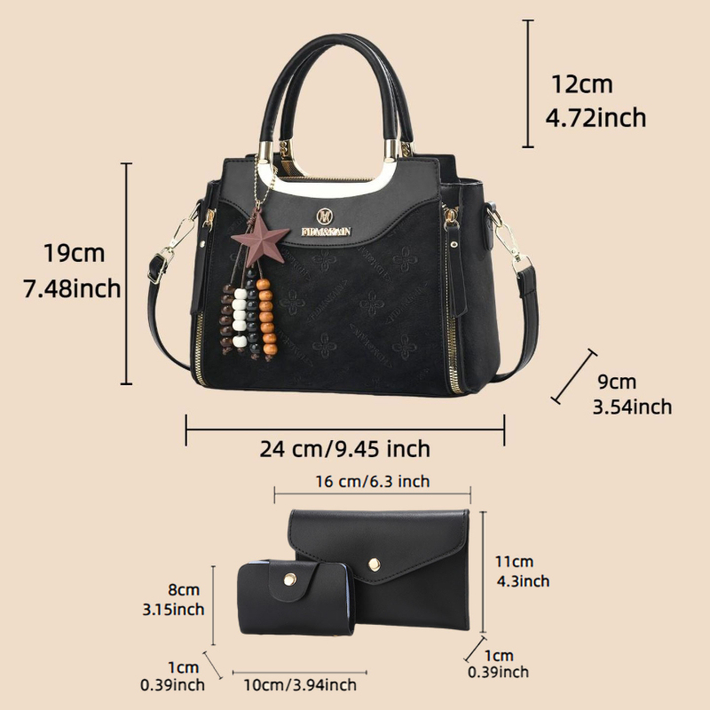 Elegante borsa da donna, tinta - Luxury Bags In recensione e prezzo