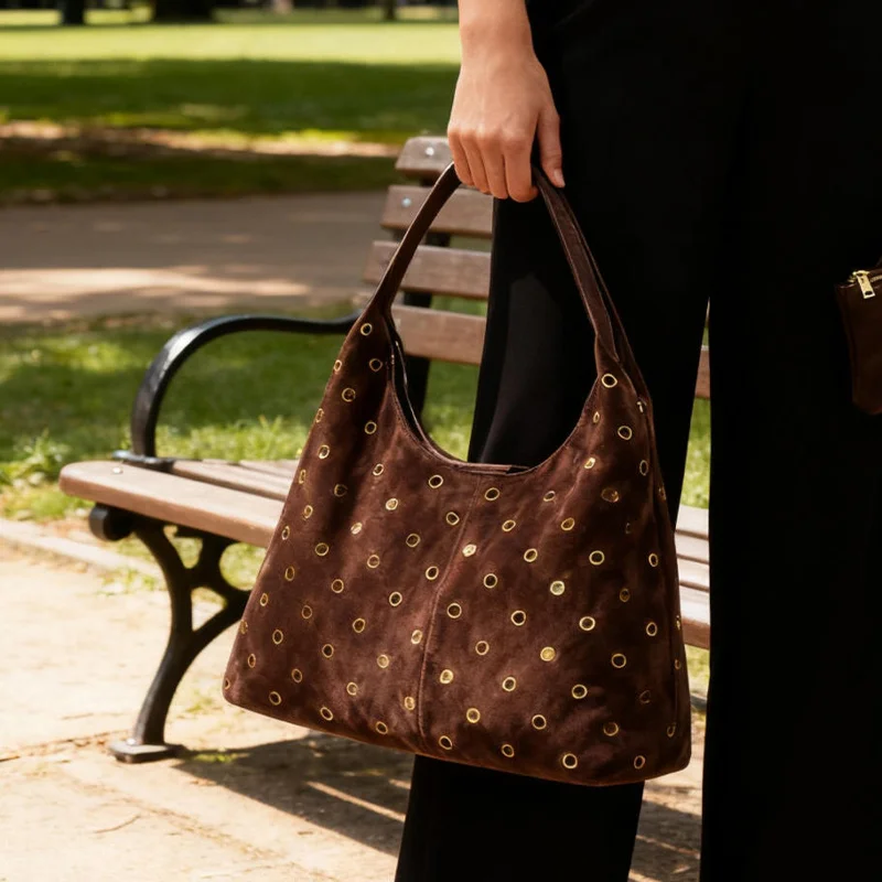 Borsa tote con borchie in meta - Accordion Wallet Zip recensione e prezzo