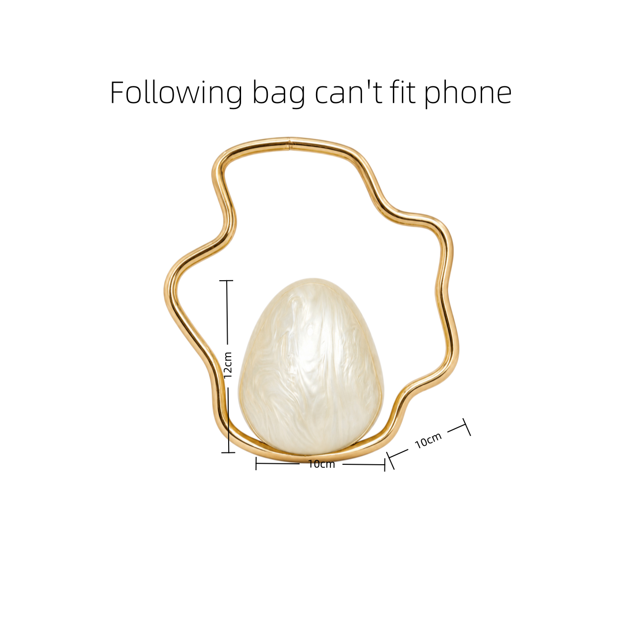 Mini Borsa a Uovo in Acrilico  - Luxury Bags Gold recensione e prezzo