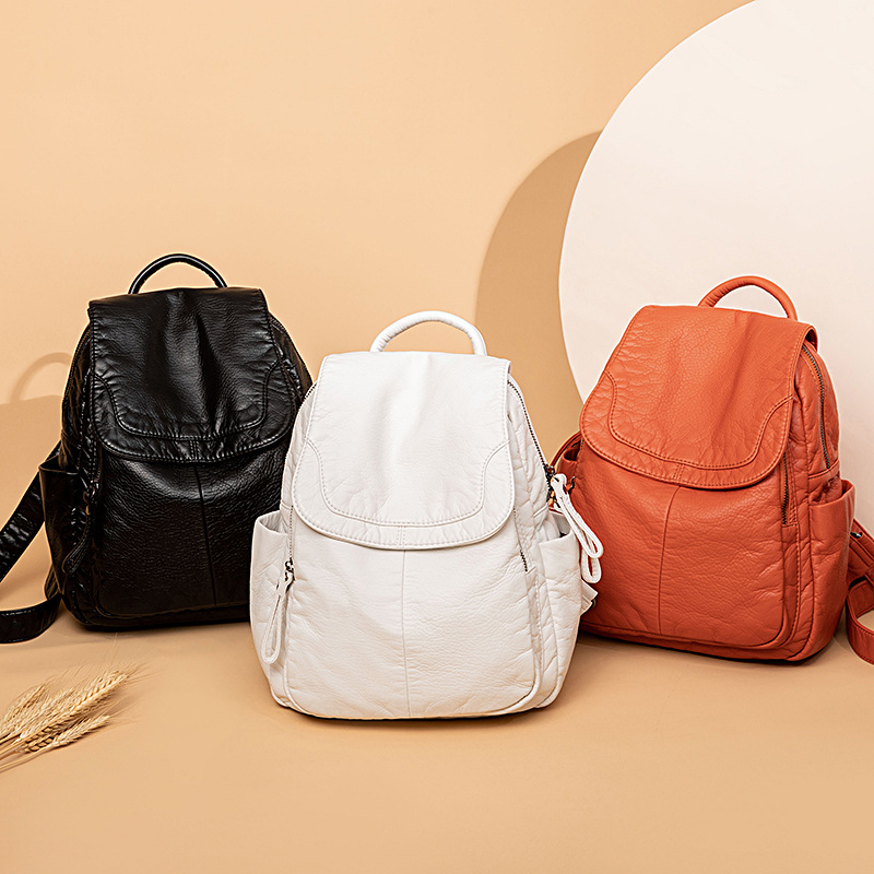 Zaino da donna zaino in pelle  - Luxury Bags White recensione e prezzo