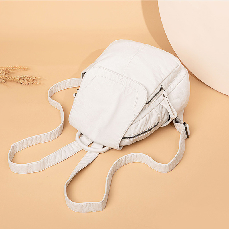 Zaino da donna zaino in pelle  - Luxury Bags White recensione e prezzo