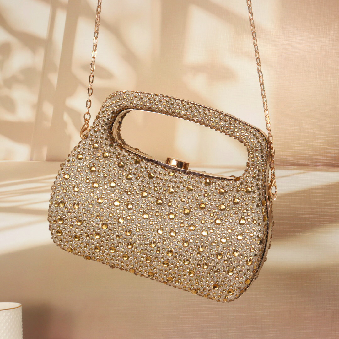 Borsa da sera di lusso con gli - Luxury Bags Gold recensione e prezzo