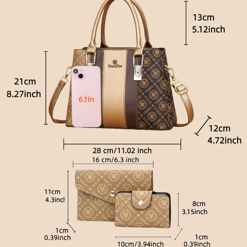 Set di 3 borse da donna con de - Luxury Bags In recensione e prezzo