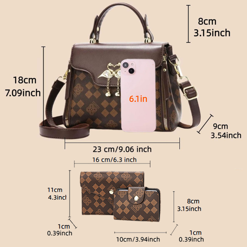 Set di 3 borse da donna, borsa - Luxury Bags In recensione e prezzo